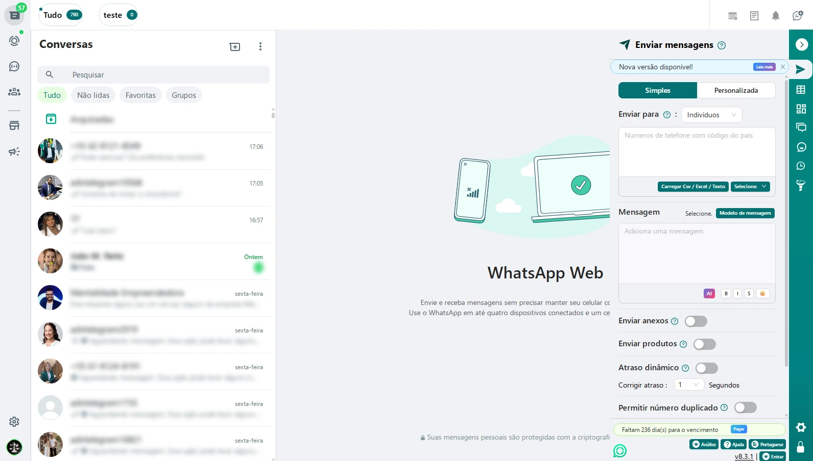 Zap Sender Dashboard